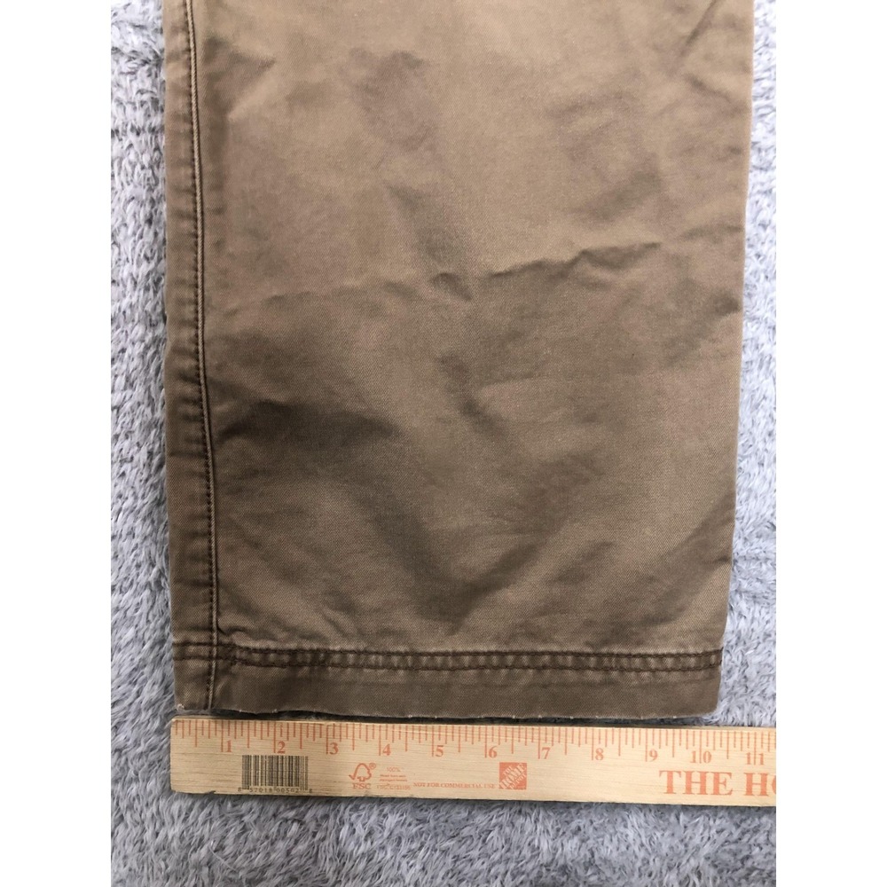 Y2K Levis Pants Men 35x30 (Tag 34x30) Brown Tab Twills Loose Boot Cut Distressed - Picture 7 of 9